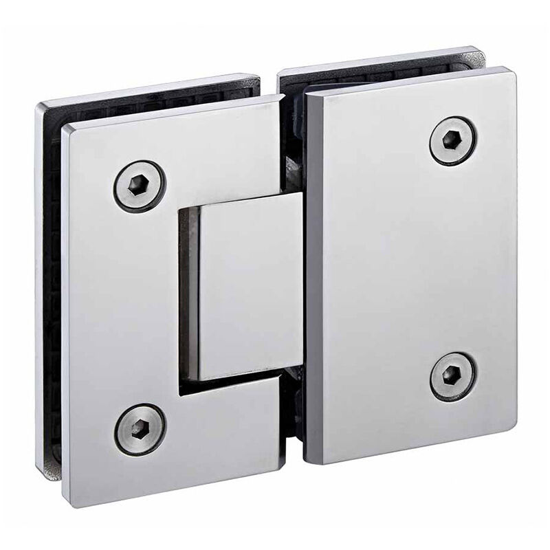 foto del prodotto cerniera per porta in vetro a 90 , senza telaio, per montaggio a parete, per porta doccia in vetro da 8 10 mm con viti, accessorio