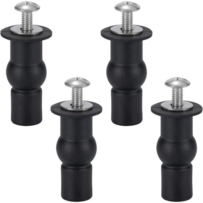 foto del prodotto cerniera per sedile wc aiperq fissaggio sedile wc viti di fissaggio sedile wc per sedili wc generici 4 pezzi nero