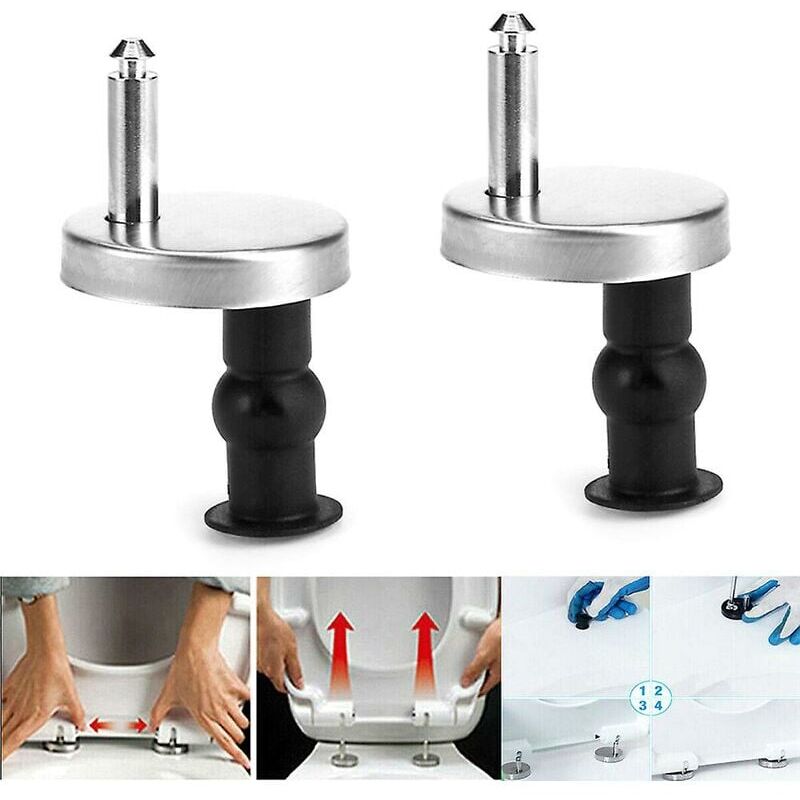 foto del prodotto cerniera per sedile wc fisso accessori cerniera a sgancio rapido kit di bloccaggio di riempimento kit di viti di regolazione in acciaio inossidabile 