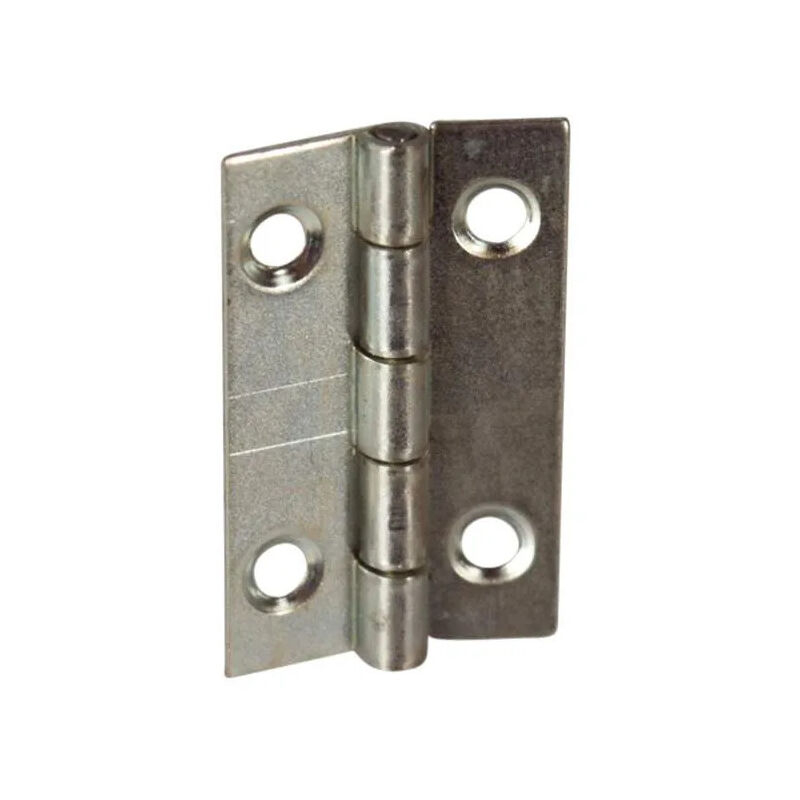foto del prodotto cerniera rettangolare con fori da 2 mm, l19 h30 mm, 4 pezzi