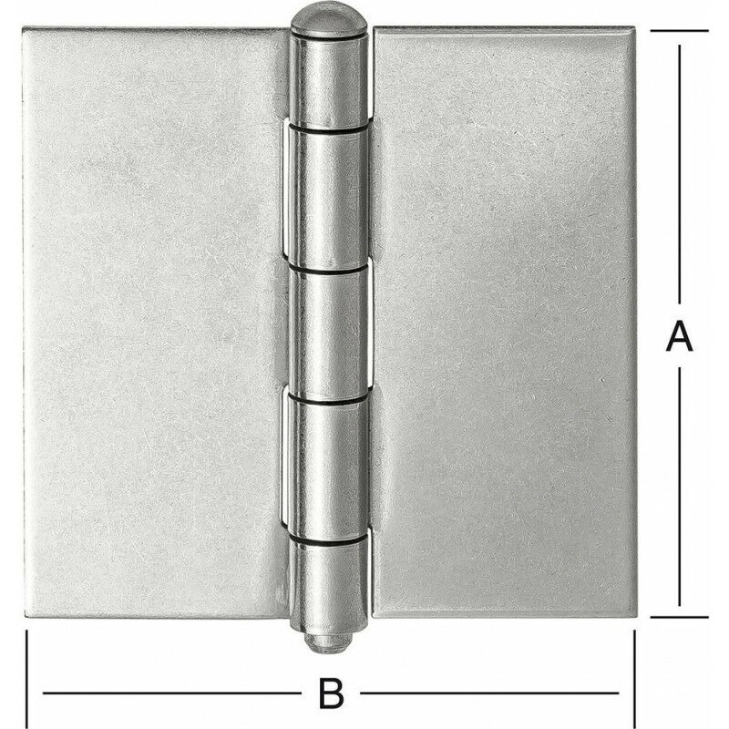 foto del prodotto cerniere 75x75mm in acciaio inossidabile v2a