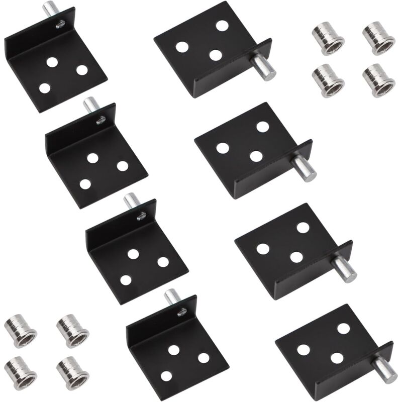 foto del prodotto cerniere a perno, set di 4 cerniere a perno per porta dell armadio con perno nascosto in acciaio inossidabilecerniera per porta dell armadio con