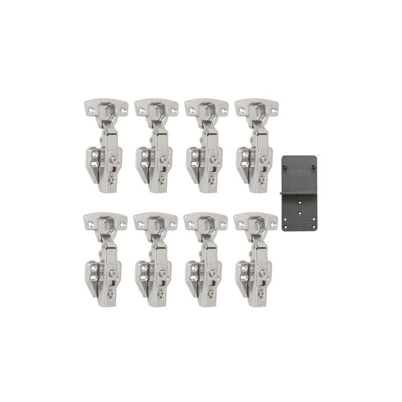 foto del prodotto cerniere anteriori a chiusura ammortizzata da 110 , 35 mm, con ammortizzatore idraulico per ante di mobili da cucina, cerniera automatica,