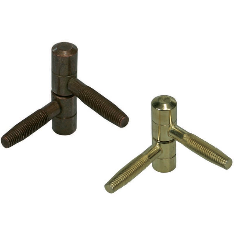 foto del prodotto cerniere anuba normali in acciaio mm.9 mod.119 b.00119.09.02 bronzato