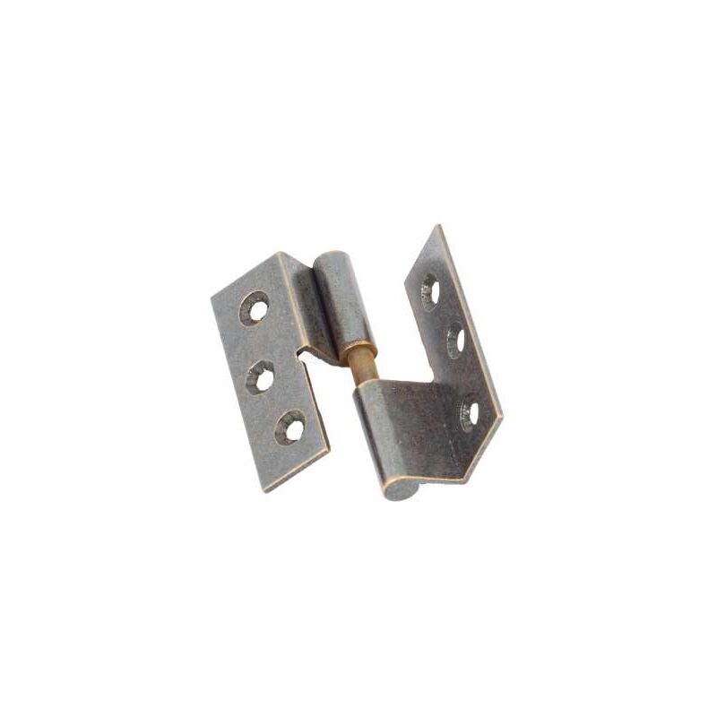 foto del prodotto cerniere con collo lisce ottone bronzato mm.40x40 destra
