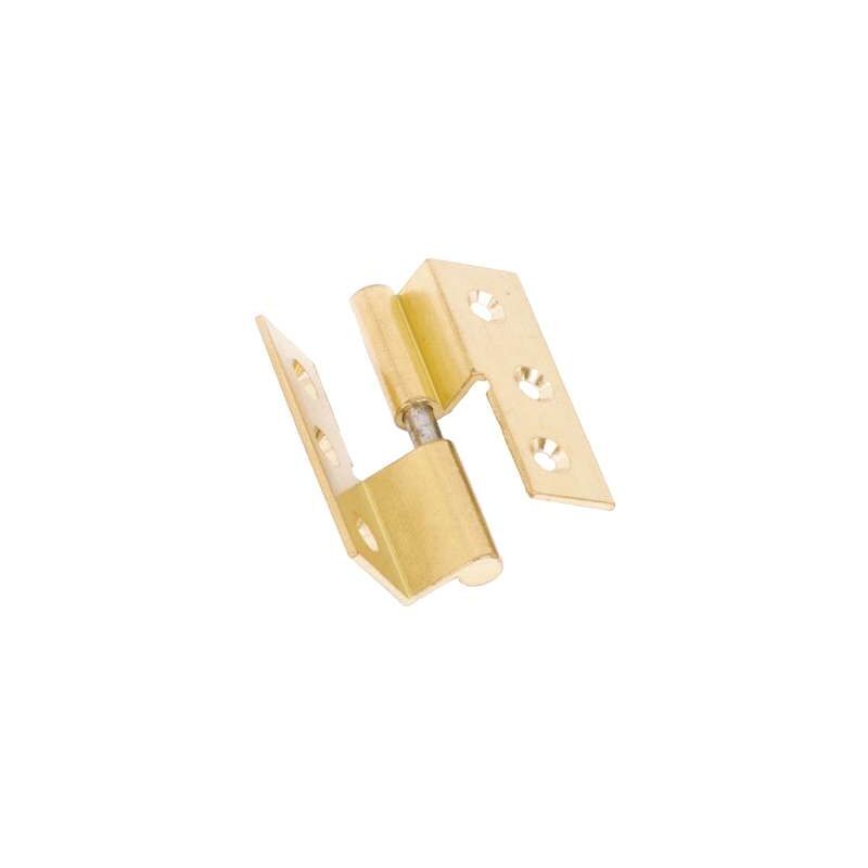 foto del prodotto cerniere con collo lisce ottone lucido mm.40x40 sinistra