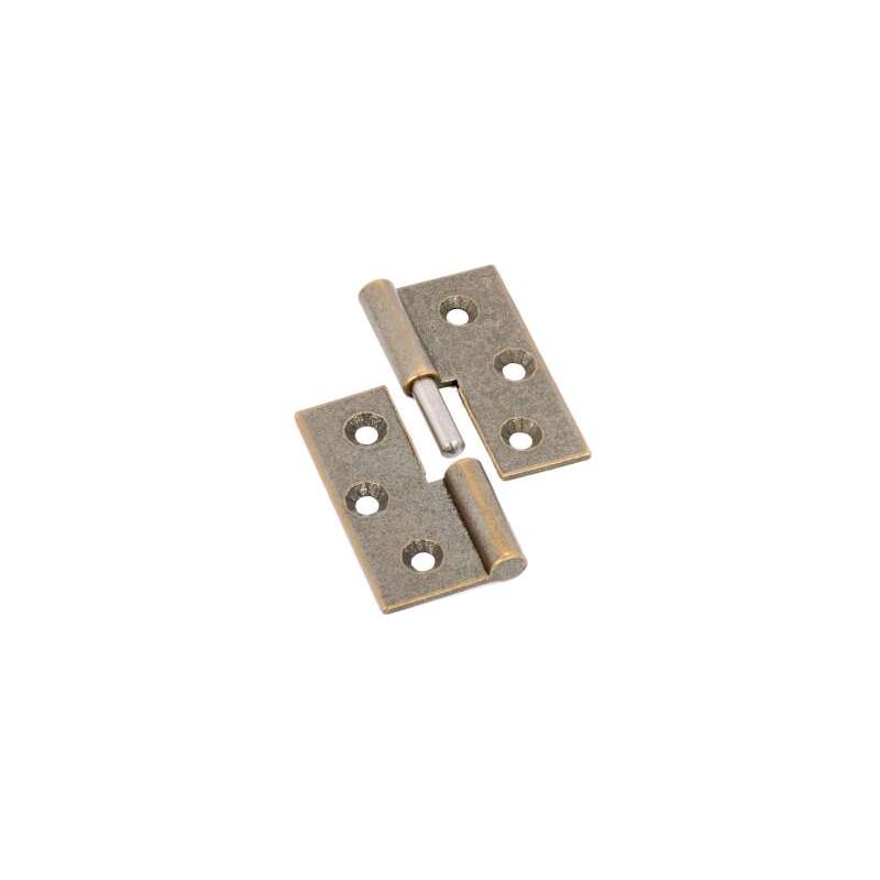 foto del prodotto cerniere lisce piane ottone bronzato mm.40x40 destra