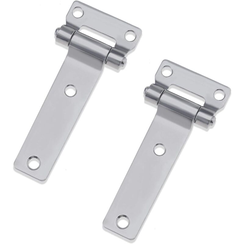 foto del prodotto cerniere per contenitori in acciaio inossidabile 304 confezione da 2 135 x 58 mm per camion, furgoni, roulotte, rimorchi