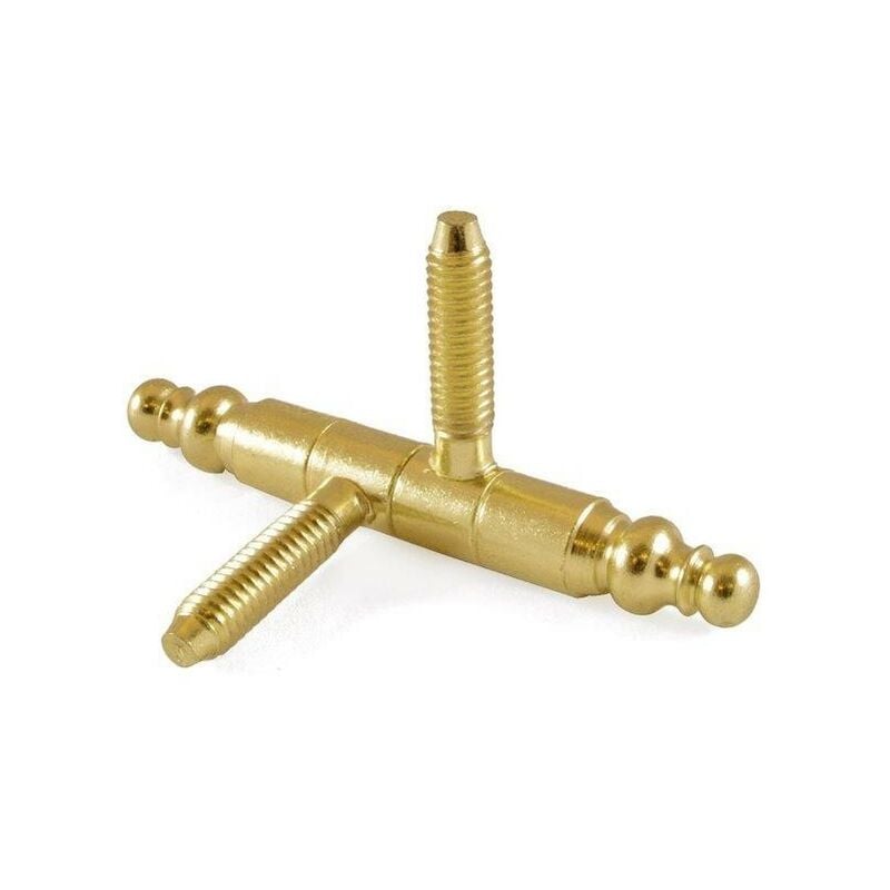 foto del prodotto cerniere per infissi ''anuba in stile'' in ferro ottonato 9 mm. 2 pz.