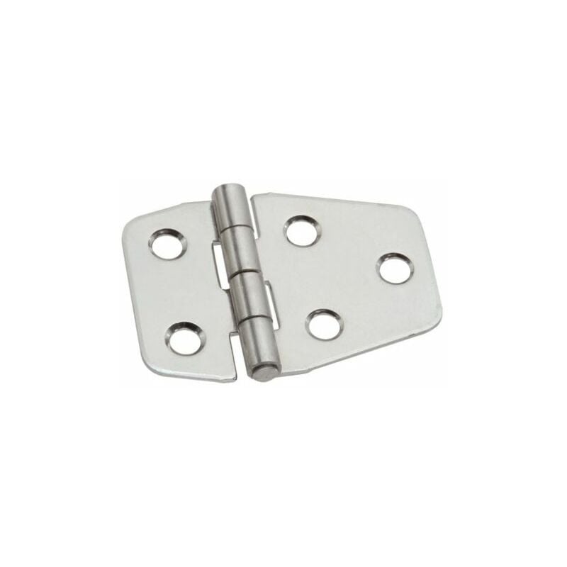 foto del prodotto cerniere per nautica a biscotto asimmetriche in acciaio inox art.852 mm.40x55x1,5
