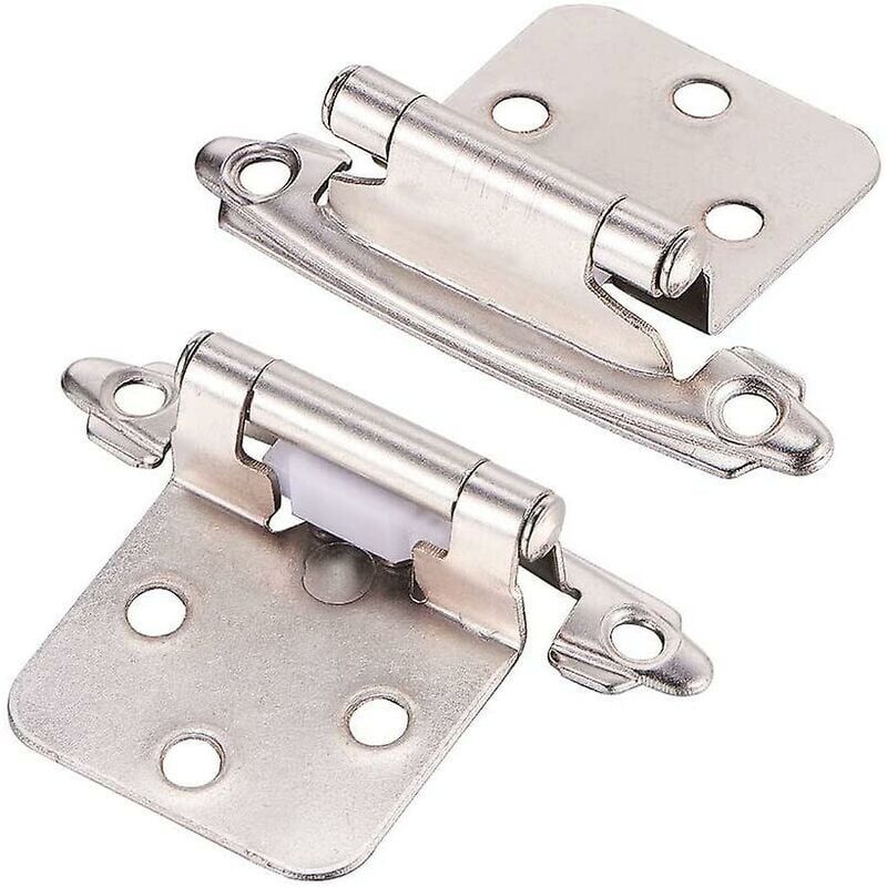 foto del prodotto cerniere per porte, 1 paio di cerniere per armadietti, cerniere per armadietti per ante di guardaroba per ante di mobili da cucina argento 