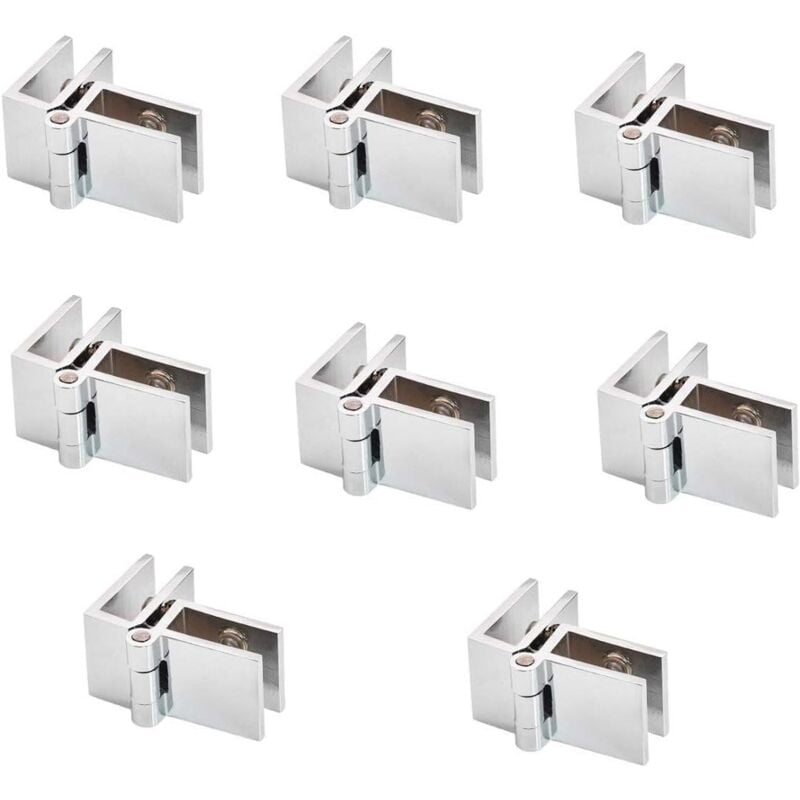 foto del prodotto cerniere per porte in vetro sezionali, clip rettangolare regolabile da 5 mm a 8 mm, clip singola per armadi e guardaroba, cerniere per porte in