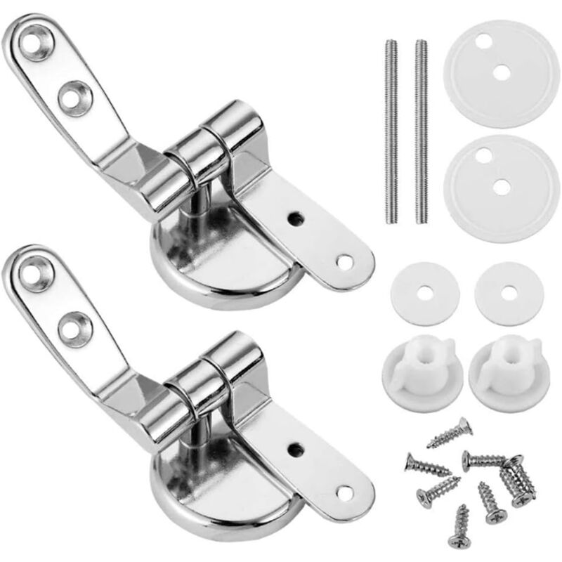 foto del prodotto cerniere per sedili wc in acciaio inox supporto per sedile wc coprisedile wc accessori universali si adatta alla maggior parte dei sedili wc in