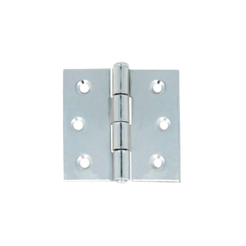 foto del prodotto cerniere pesanti con spina a levare in ferro zincato 65 x 65 mm. 2 pz.