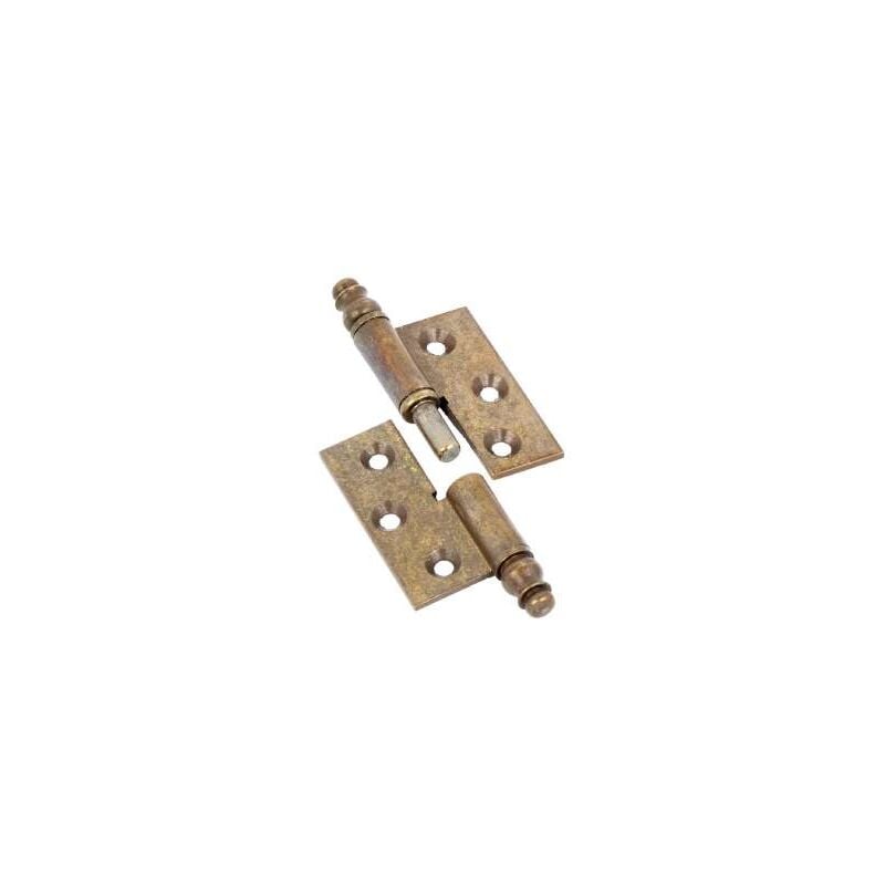 foto del prodotto cerniere piane canotto liscio ottone bronzato mm.40x40 destra