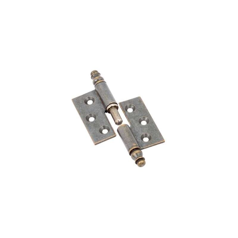 foto del prodotto cerniere piane canotto liscio ottone bronzato mm.40x40 sinistra