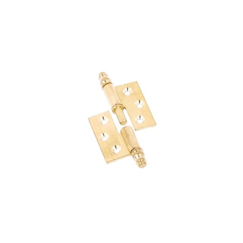 foto del prodotto cerniere piane canotto liscio ottone lucido mm.40x40 destra