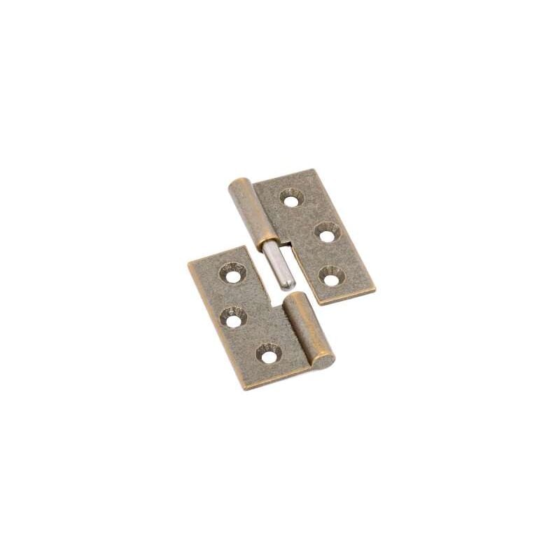 foto del prodotto cerniere piane lisce ottone bronzato mm.50x40 destra