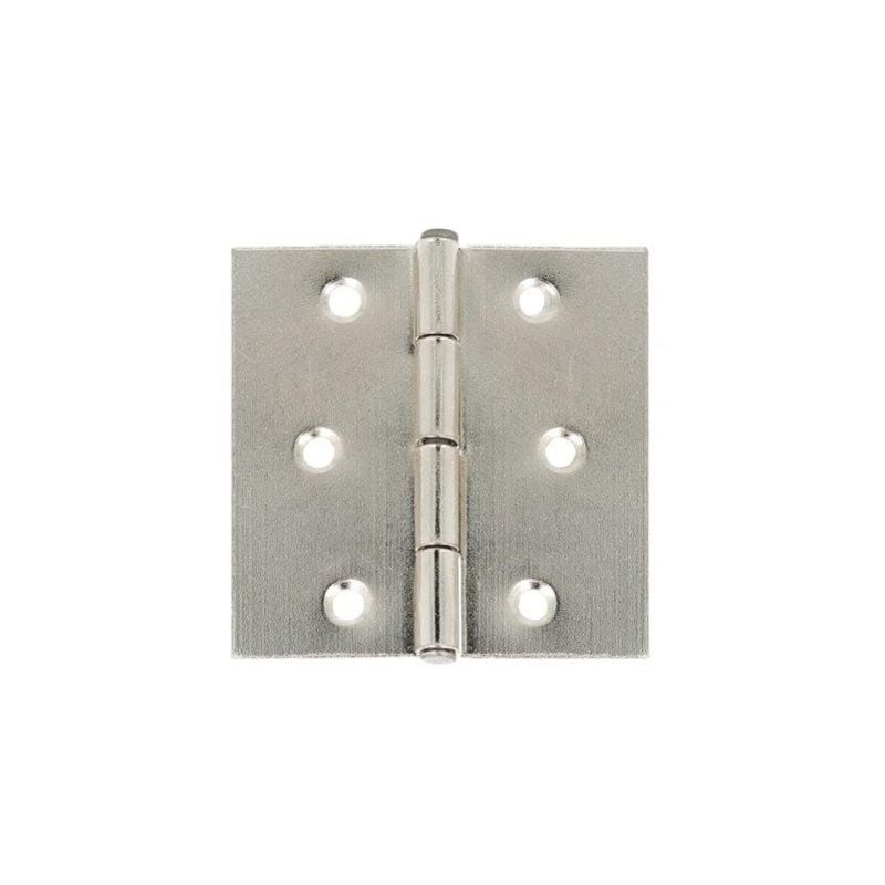 foto del prodotto cerniere quadre con spina fissa in ferro zincato 50 x 60 mm. 2 pz.