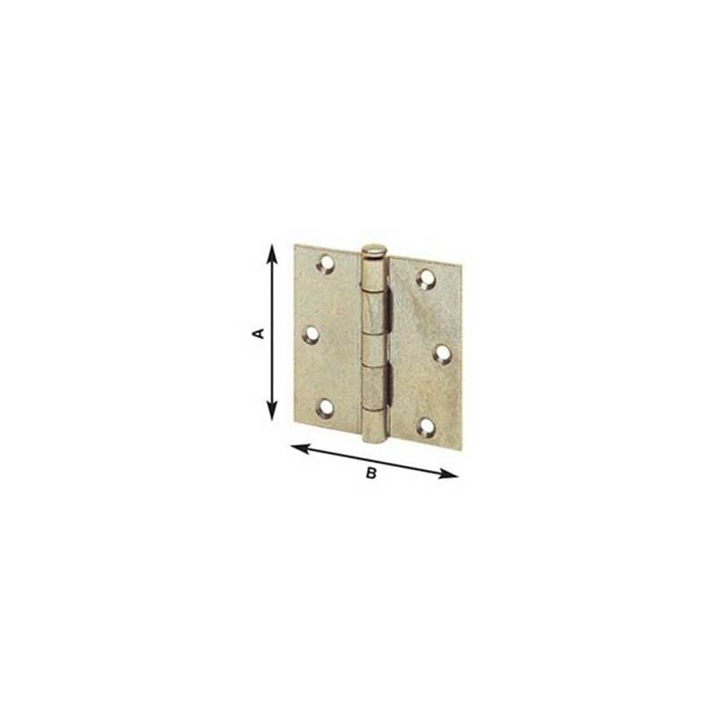 foto del prodotto cerniere quadre pesanti perno sfilabile art.127 mm.89x89x2,5