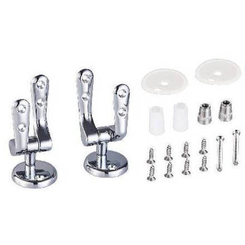 foto del prodotto cerniere universali ad espansione cromate per sedili wc misura cromo