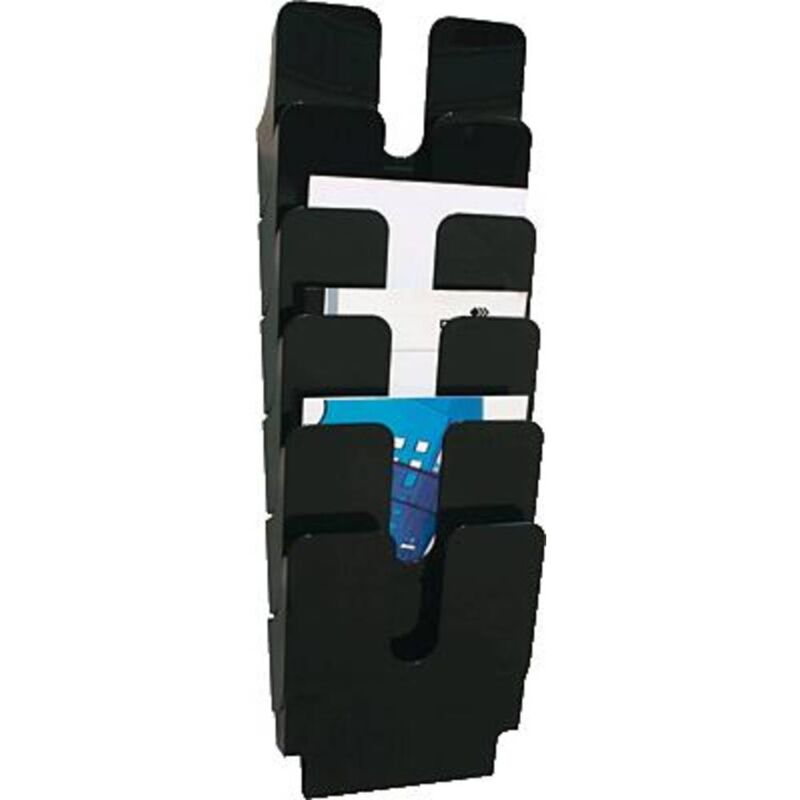 foto del prodotto certeo durable flexiplus 6 a4 1700008061 porta depliant nero din a4 numero scomparti 6 1 pz. l x a x p 247 x 745 x 100 mm