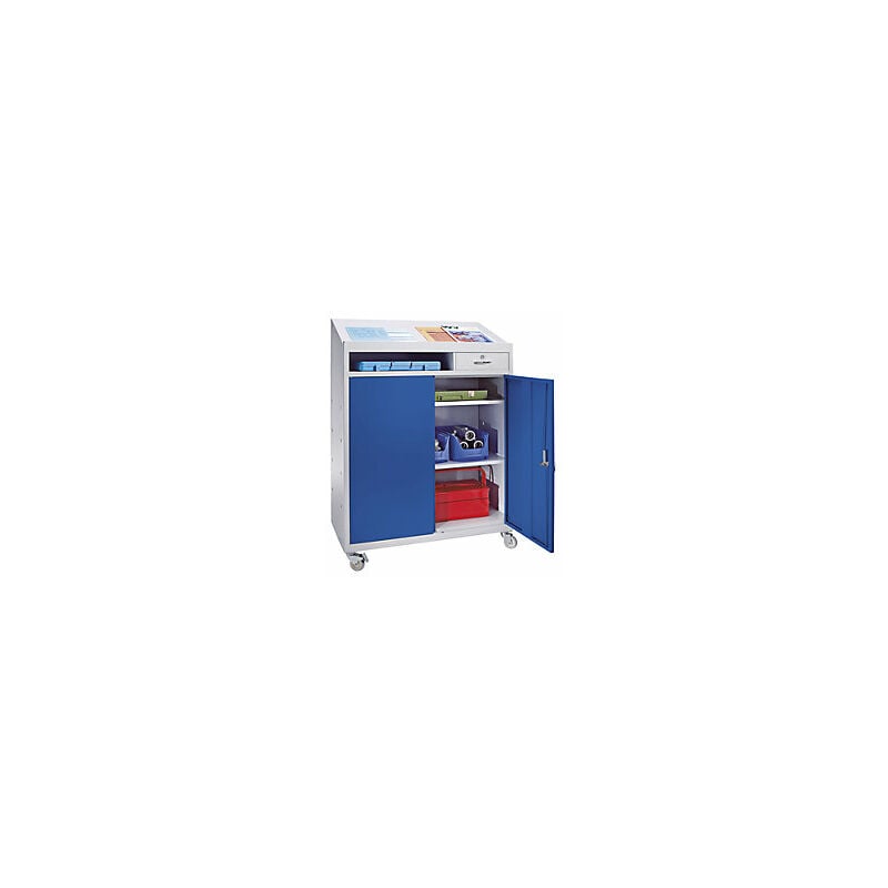 foto del prodotto certeo eurokraft basic armadietto portattrezzi con scrittoio alt x