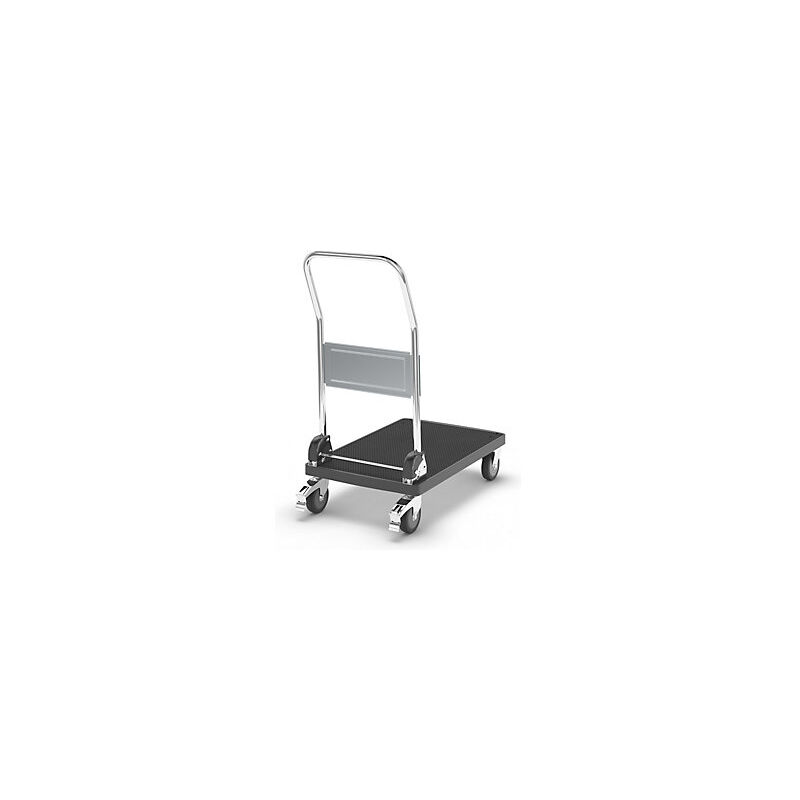 foto del prodotto certeo kaiserkraft carrello a pianale in plastica 1 impugnatura
