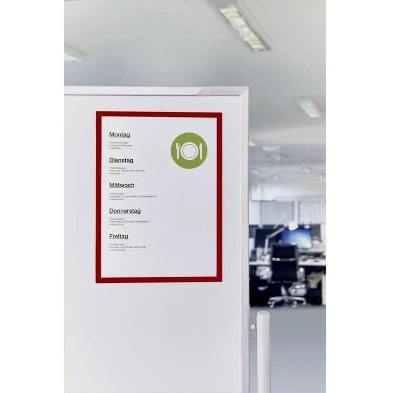 foto del prodotto certeo magnetoplan cartelletta trasparente magnetofix per formato