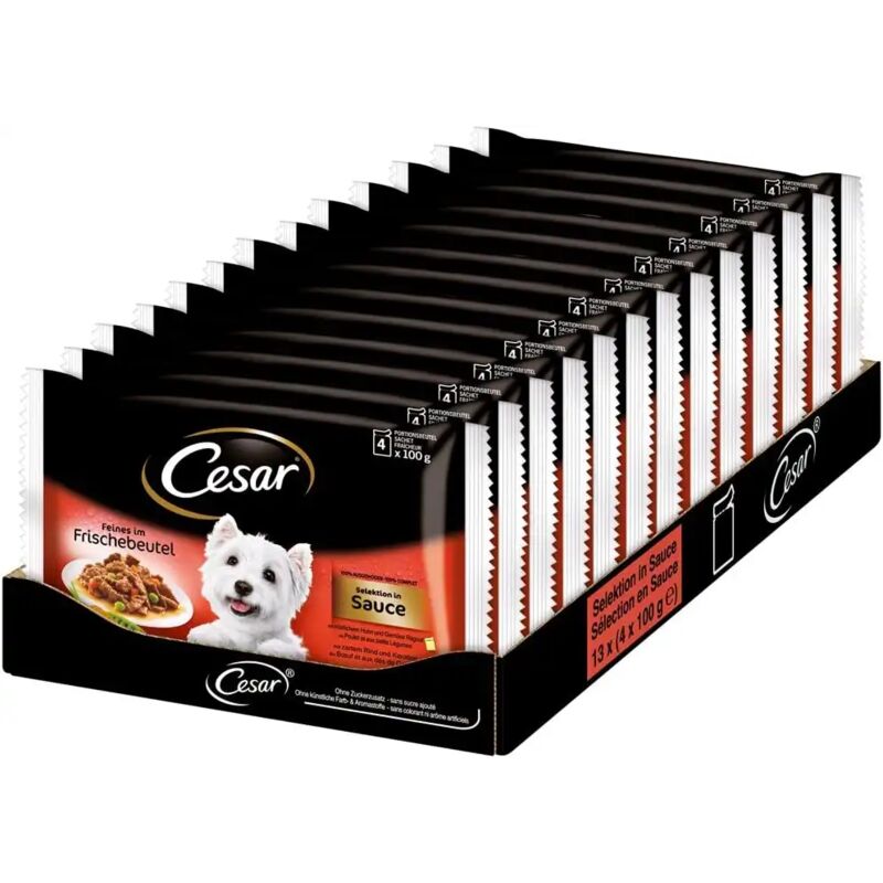 foto del prodotto cesar 13x le delizie del giorno selezione in salsa 13x 4x100gr cibo per cane