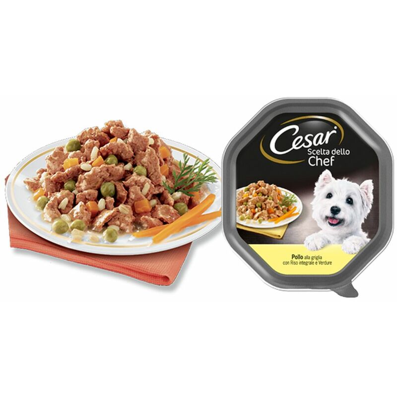 foto del prodotto cesar cane scelta dello chef 150gr pollo verdure e riso integrale