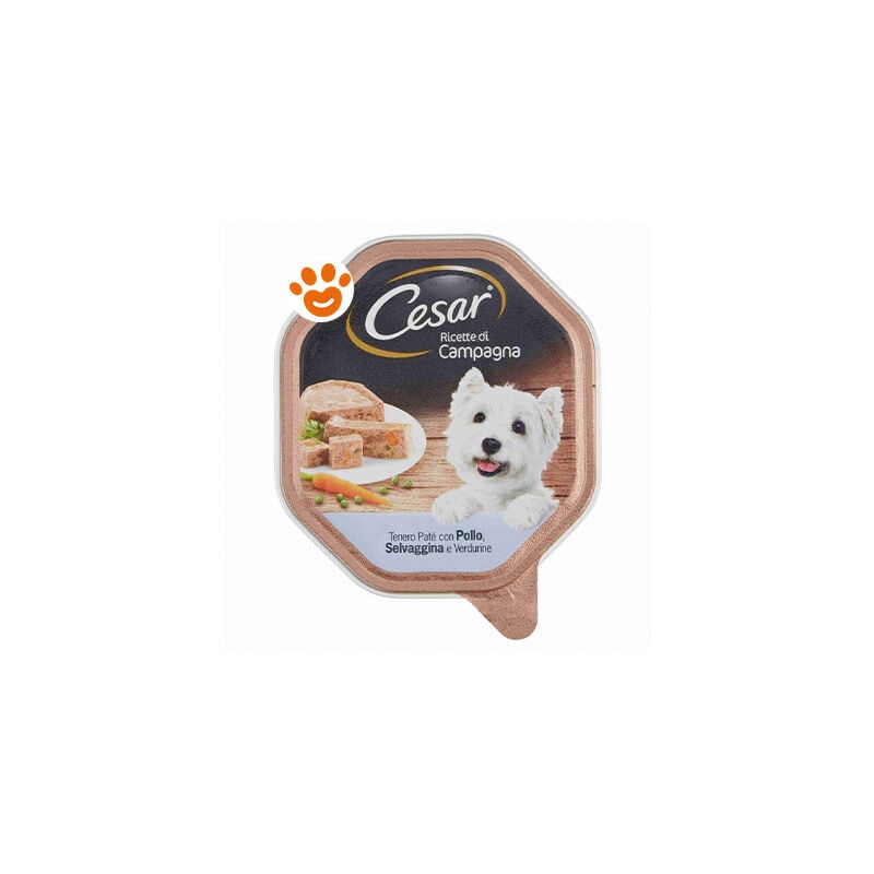 foto del prodotto cesar dog ricette di campagna con pollo selvaggina e verdurine in salsa - cesar dog ricette di campagna con pollo selvaggina e verdurine in salsa