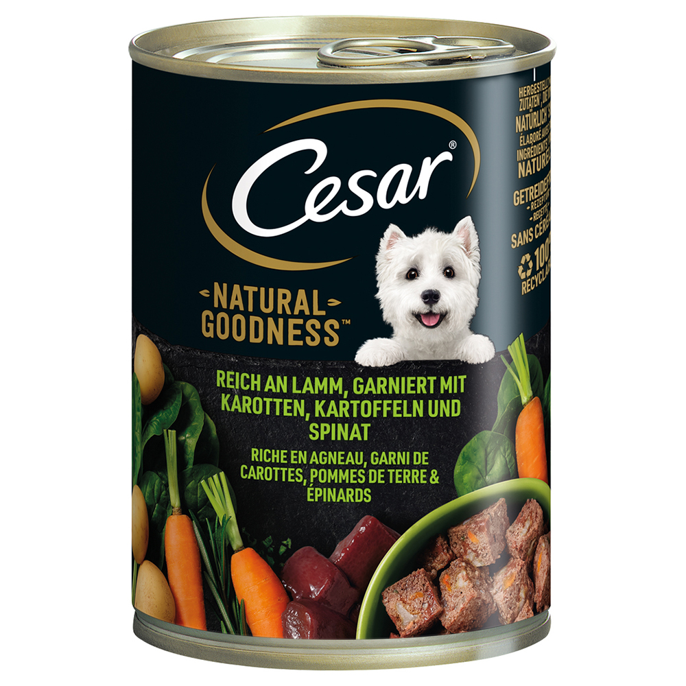 foto del prodotto cesar natural goodness umido per cane 6 x 400 g agnello