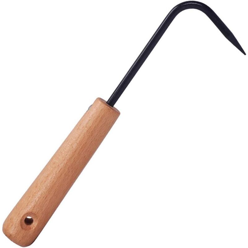 foto del prodotto cesieclefou gancio per diserbo da giardino, sarchiatore con manico, attrezzi da giardinaggio, coltivatore antiruggine per diserbo e rivoltamento