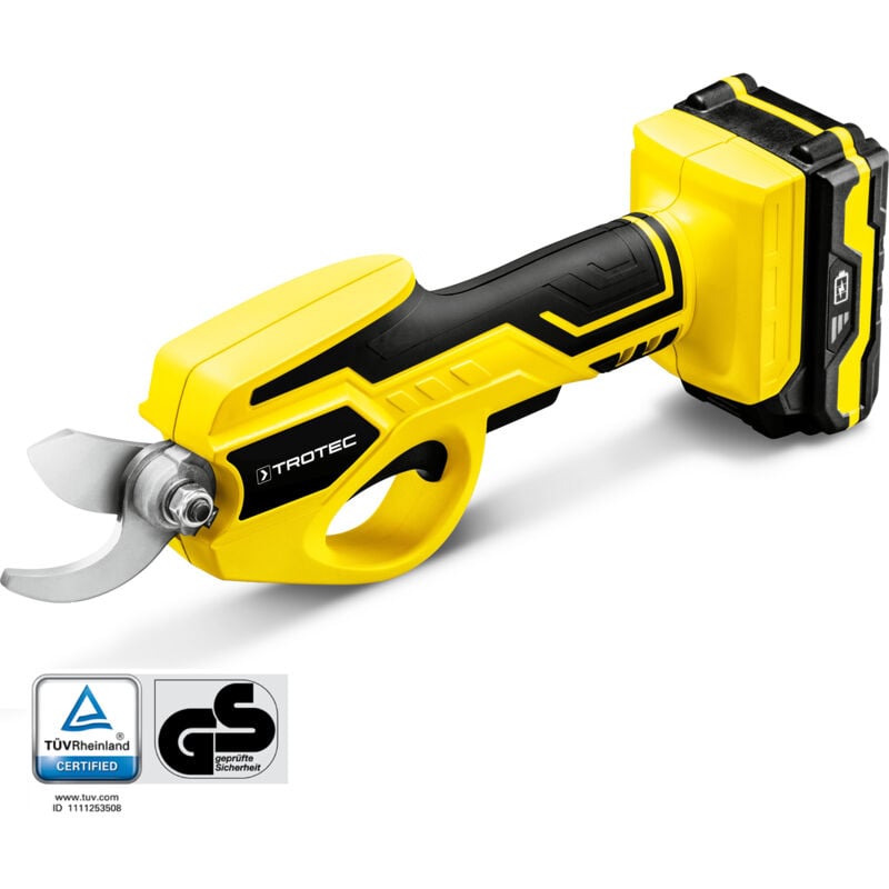 foto del prodotto cesoie da giardinaggio a batteria pgss 15 20v trotec