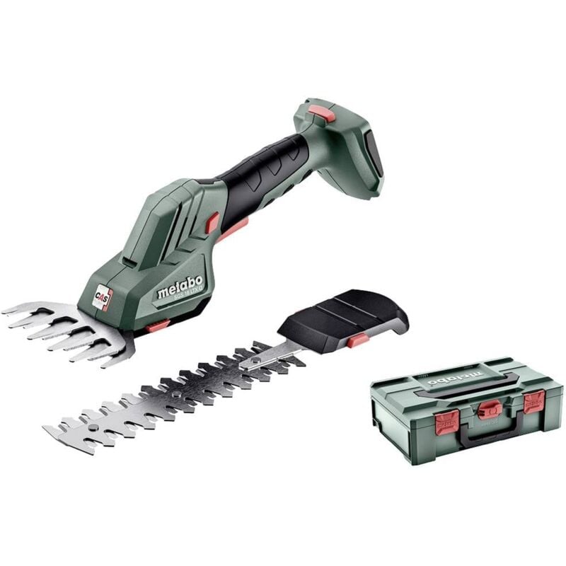 foto del prodotto cesoie per erba e arbusti a batteria metabo sgs 18 ltx q in metabo x 145 l