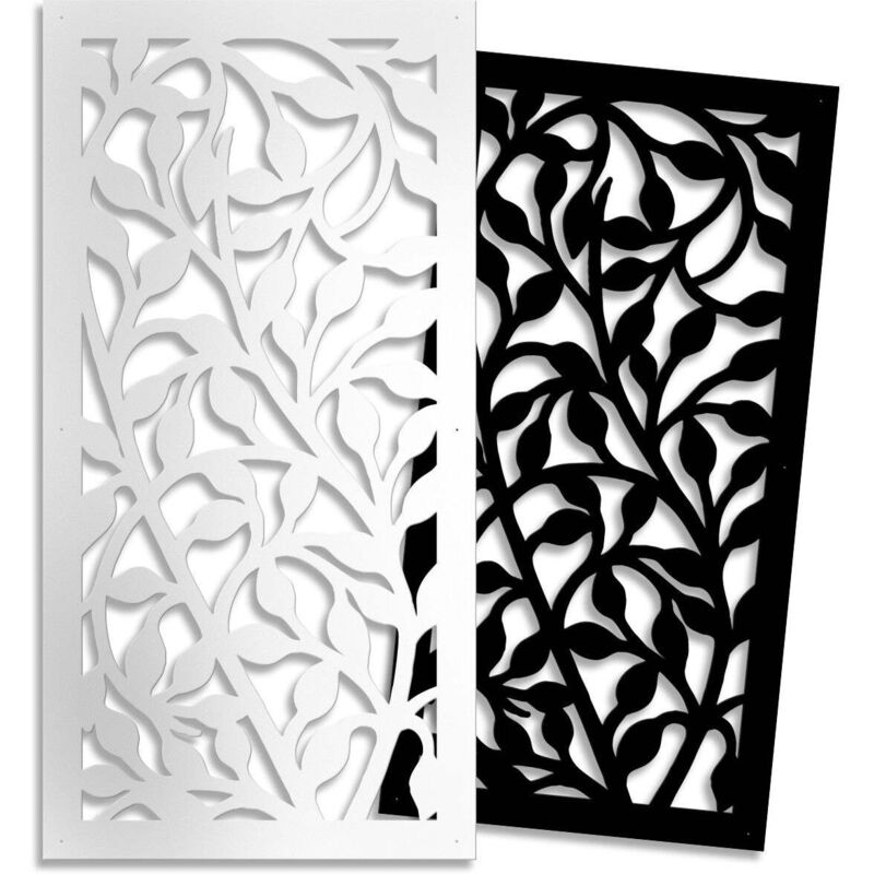 foto del prodotto cespuglio pannello in pvc traforato parasole misura 47x94 cm colore nero