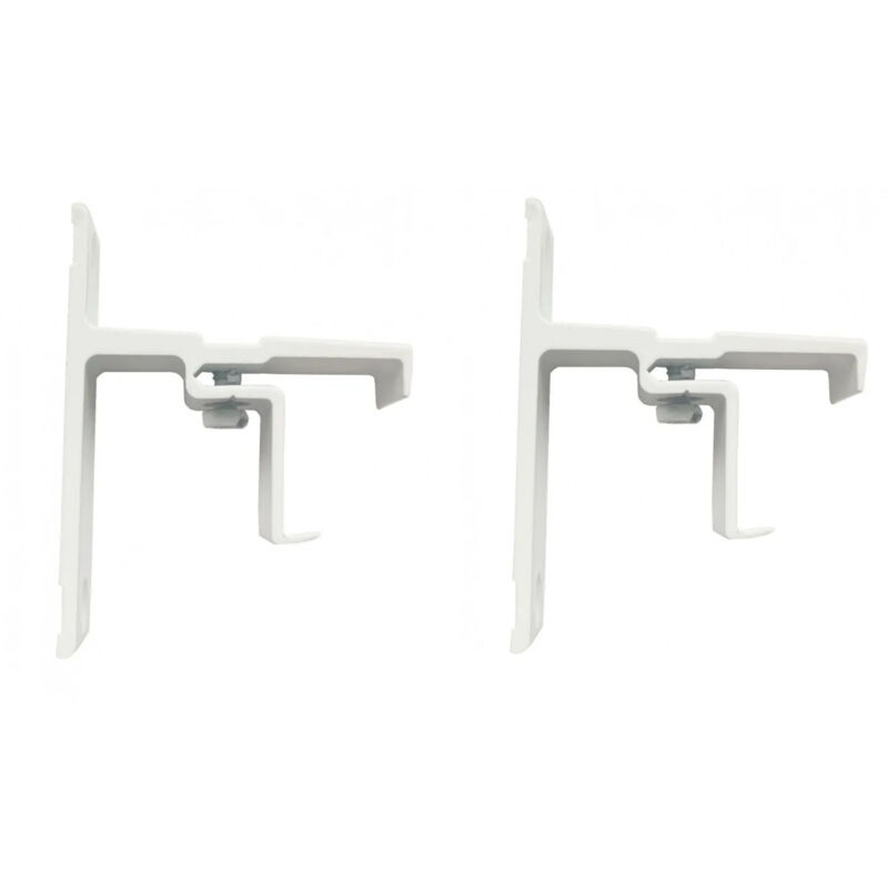 foto del prodotto cessot supporto facciale a clip, 24x16mm, proiezione 40mm, bianco, 2 pezzi