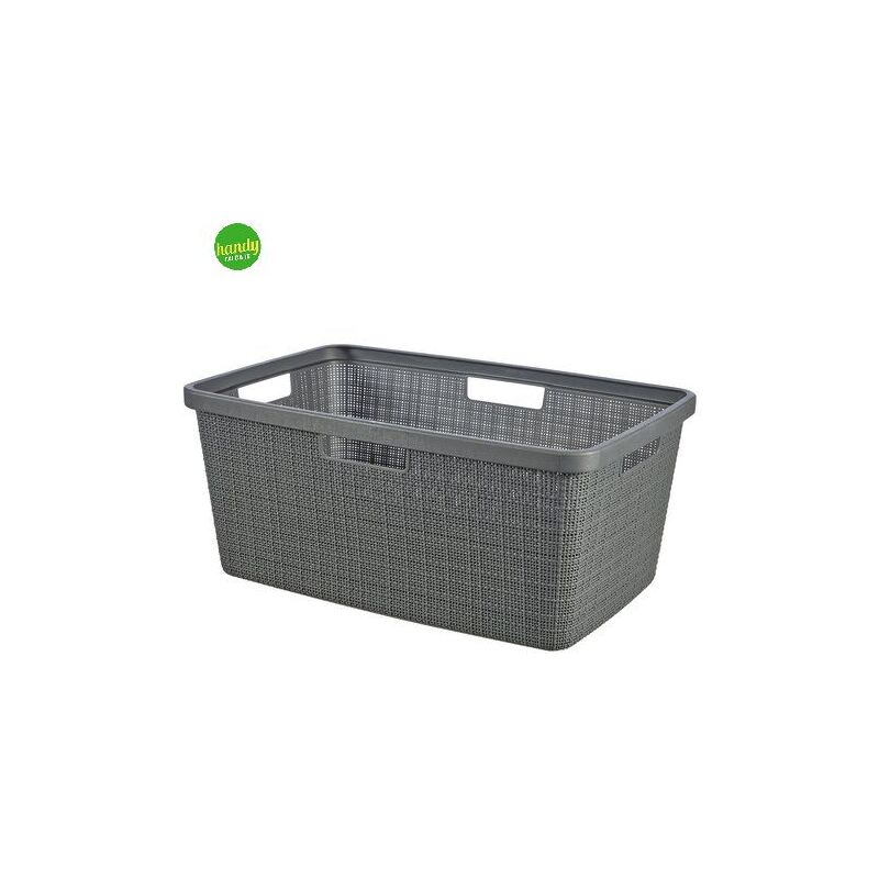 foto del prodotto cesta biancheria keter jute antracite 59 x 39 x 26 cm lt.46
