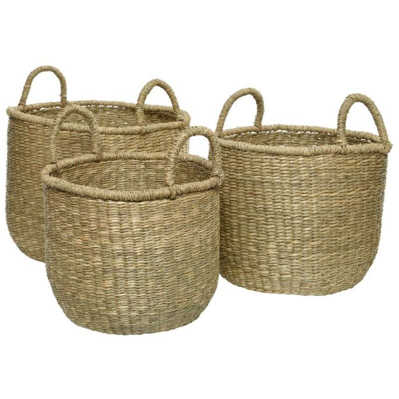 foto del prodotto cesta con manici 35x27 cm naturale