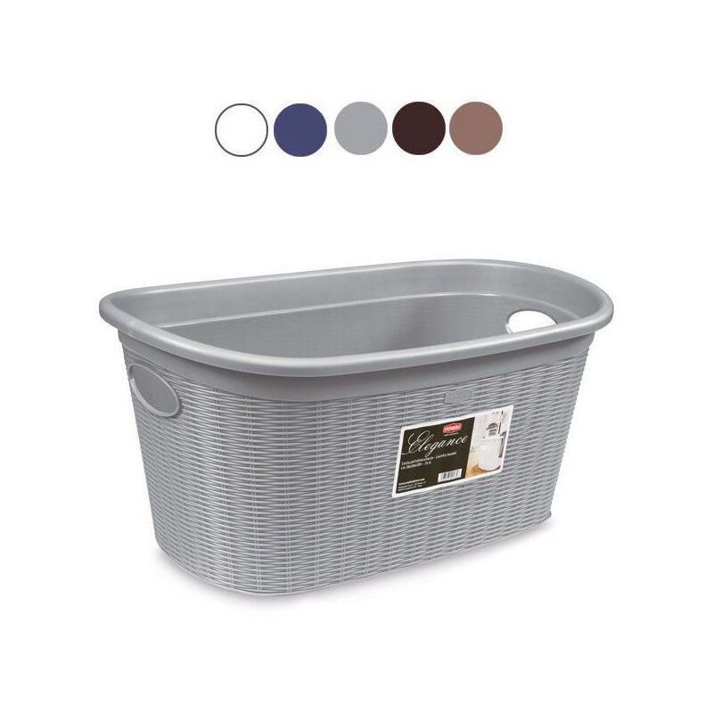 foto del prodotto cesta elegance c man grigio 35x58 h 29 stefanpl