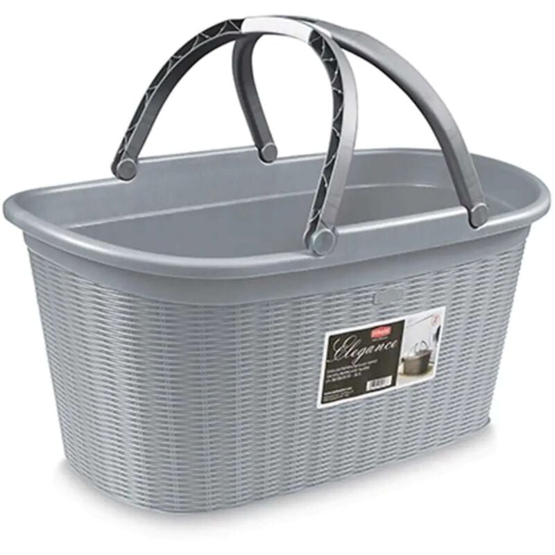 foto del prodotto cesta elegance grigio 38x58 h 28 stefanpl
