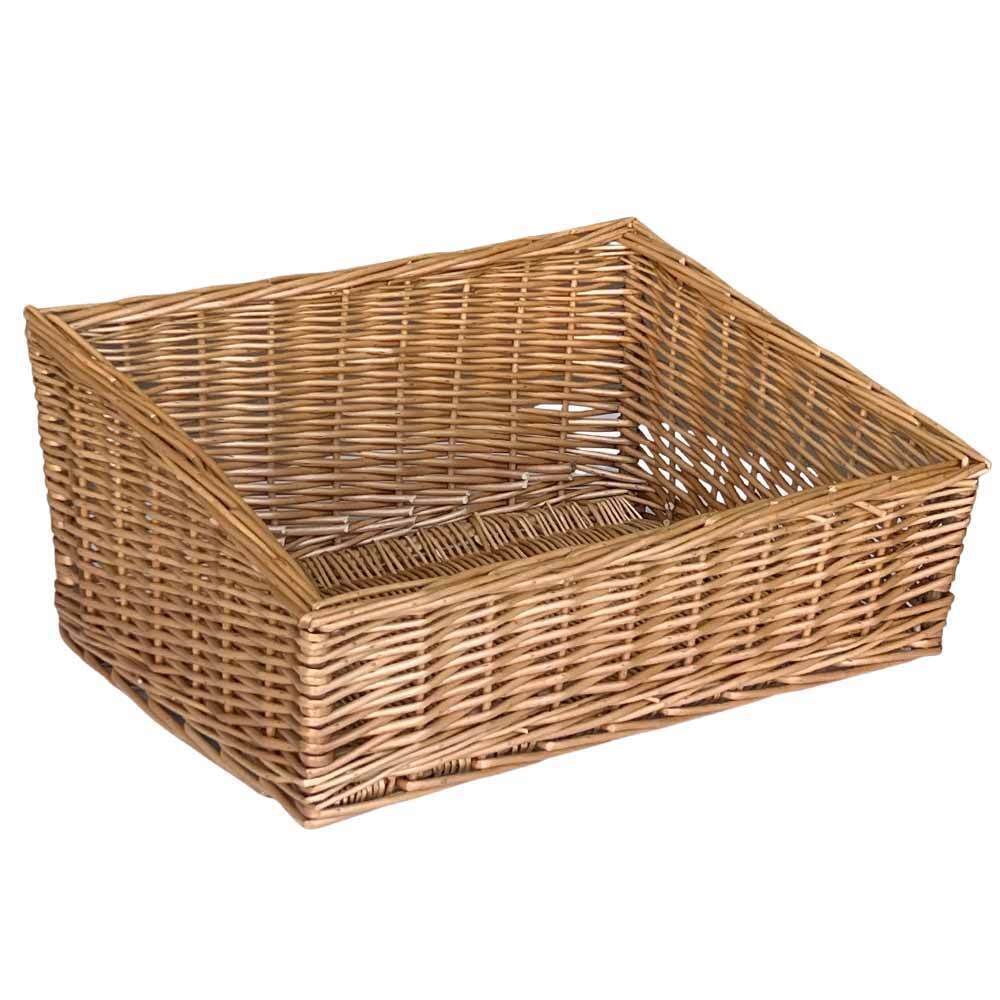 foto del prodotto cesta espositore portapane in vimini rettangolare cm 43,5 x 32 h 20