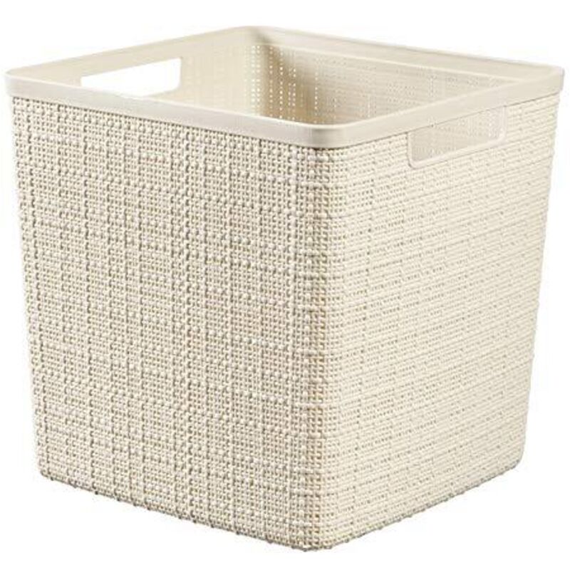 foto del prodotto cesta jute cube keter lt.5 bianca