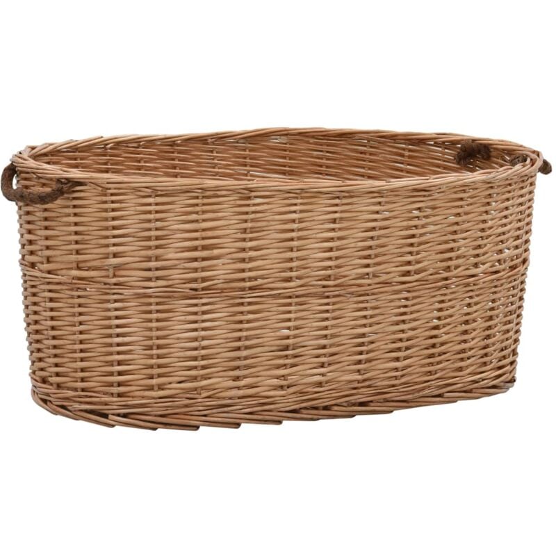 foto del prodotto cesta per legna con maniglie 78x54x34cm salice naturale vidaxl