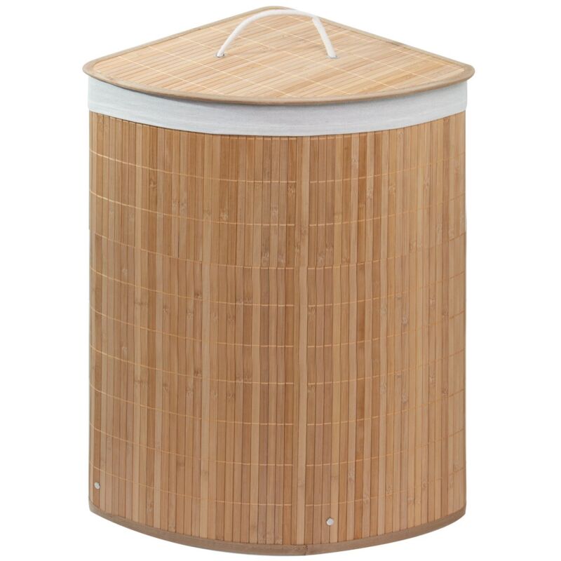 foto del prodotto cesta portabiancheria naturale bucato bamb angolare mod. bal 