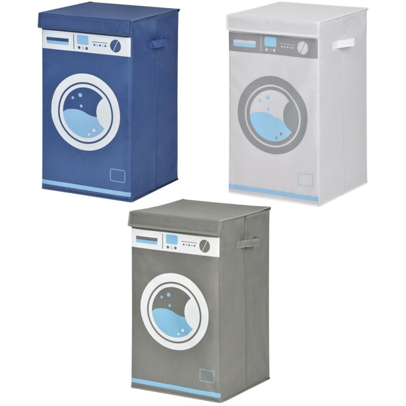 foto del prodotto cesta portabiancheria shabby obl 35x35x60cm in tessuto colore assortito maury s