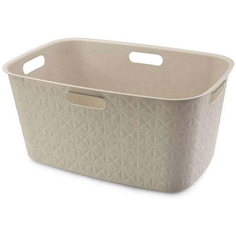 foto del prodotto cesta portabiancheria softex gesso keter
