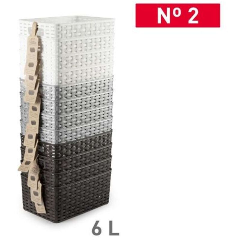 foto del prodotto cesta rattan 6lt 29x19.5 rosa 11827a6