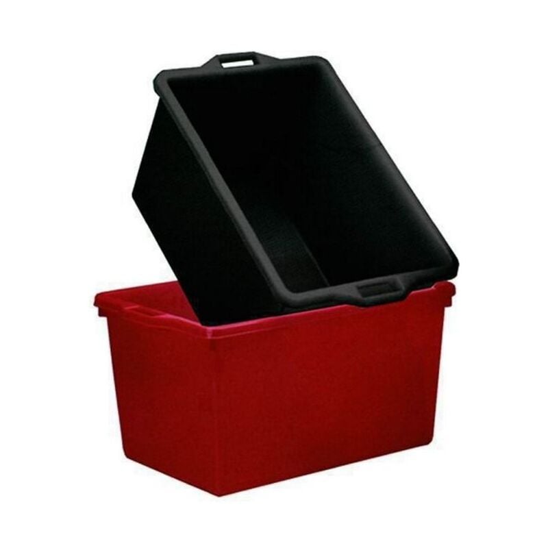 foto del prodotto cesta rettangolare l 65 65x42 h 33 asti nera ics